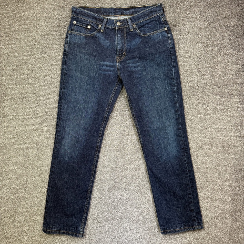 Levi's 514 Jeans 30x32 Straight Fit Mens Dark Wash Denim Blue
